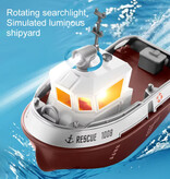 ZWN Remote Controlled RC Boat - Waterproof Pool Toy Ship at 1:32 Scale - Brown