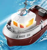 ZWN Ferngesteuertes RC-Boot – Wasserdichtes Poolspielzeugschiff im Maßstab 1:32 – Braun