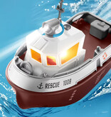 ZWN RC Boot met Afstandsbediening - Zwembad Speelgoed Schip Waterdicht op 1:32 Schaal - Bruin