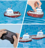 ZWN Remote Controlled RC Boat - Waterproof Pool Toy Ship at 1:32 Scale - Brown