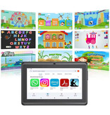 BDF Tablet Android A7 - Pantalla de 11 pulgadas - Almacenamiento de 128 GB - Batería de 6800 mAh - Negra - Copy