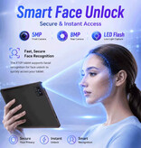 Evermyth Tablet Android X109L con teclado - Pantalla de 10,1 pulgadas - Almacenamiento de 128 GB - Batería de 6000 mAh - Negra