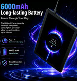 Evermyth X109L Android Tablet met Toetsenbord - 10,1 Inch Display - 128 GB Opslag - 6000mAh Batterij - Zwart
