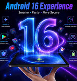 Evermyth Tablet Android X109L con tastiera - Display da 10,1 pollici - Memoria interna da 128 GB - Batteria da 6000 mAh - Nero