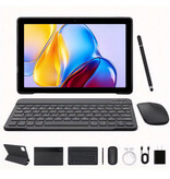 Evermyth KB1001L Android Tablet with Keyboard - 10.1 Inch Display - 64 GB Storage - 6000mAh Battery - Black