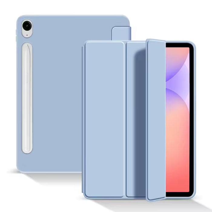 Samsung Galaxy Tab S9 (11") Flexible Flip Case - Foldable Multifunctional Case Cover with Kickstand - Ice Blue