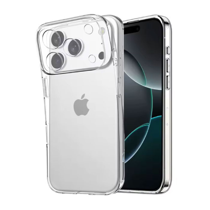 iPhone 16 Transparent Case - Flexible Silicone Case Cover Hydrogel Clear  - Copy