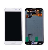 Stuff Certified® Écran Samsung Galaxy S5 I9600 (Écran tactile + AMOLED + Pièces) Qualité A + - Bleu / Noir / Blanc