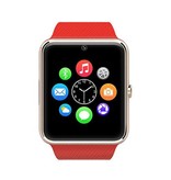 Stuff Certified® Original GT08 Smartwatch Smartphone Fitness Deporte Rastreador de actividad Reloj OLED Android iOS iPhone Samsung Huawei Rojo