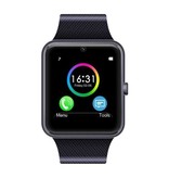 Stuff Certified® Original GT08 Smartwatch Smartphone Fitness Sport Activity Tracker Watch OLED Android iOS iPhone Samsung Huawei Black