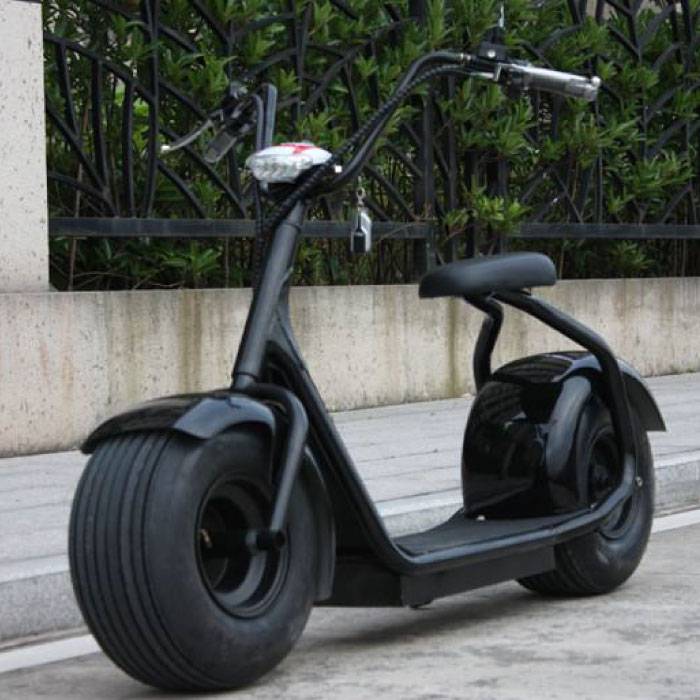 Citycoco Elektrische Smart E Scooter Pro Harley - 18" - 1000W - 12Ah - Zwart