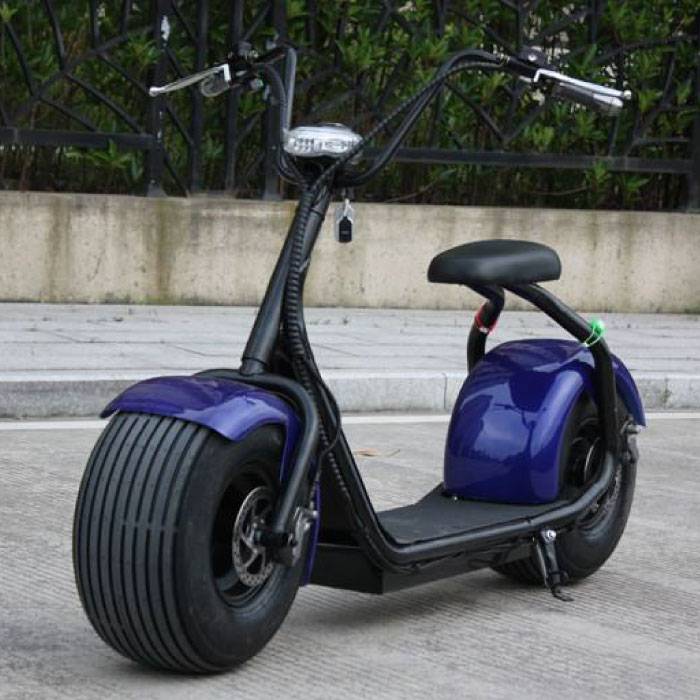 Hulajnoga elektryczna City Coco Smart E Harley Pro - 18 "- 1000W - 12Ah - Niebieska