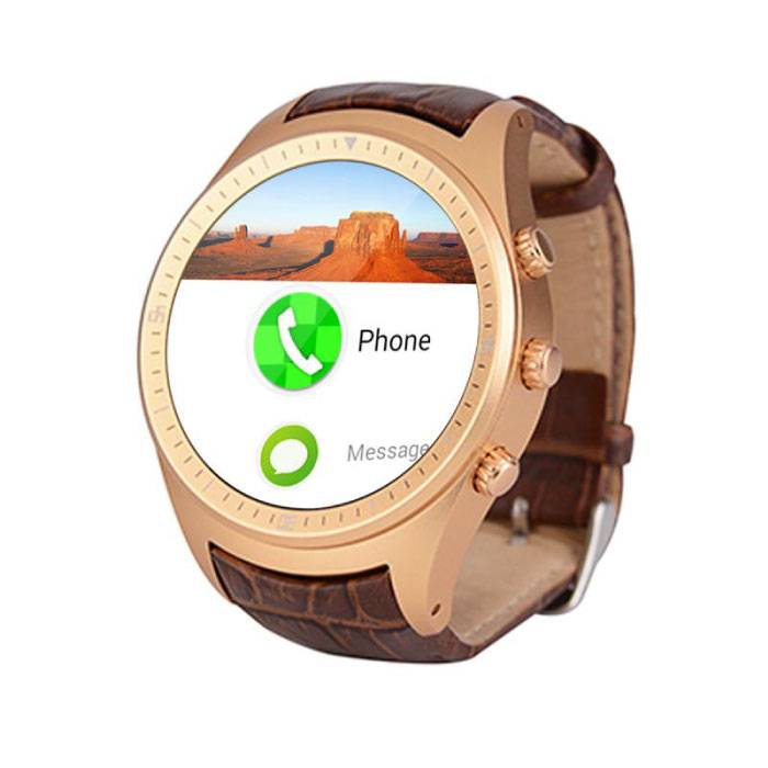 Originale K18 Plus Smartwatch Smartphone Fitness Sport Activity Tracker Orologio OLED Android iPhone Samsung Huawei Gold