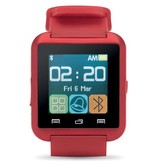 Stuff Certified® Original U80 Smartwatch Smartphone Fitness Deporte Rastreador de actividad Reloj OLED Android iPhone Samsung Huawei Rojo