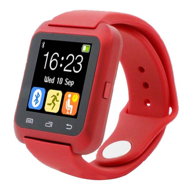 Original U80 Smartwatch Smartphone Fitness Deporte Rastreador de actividad Reloj OLED Android iPhone Samsung Huawei Rojo