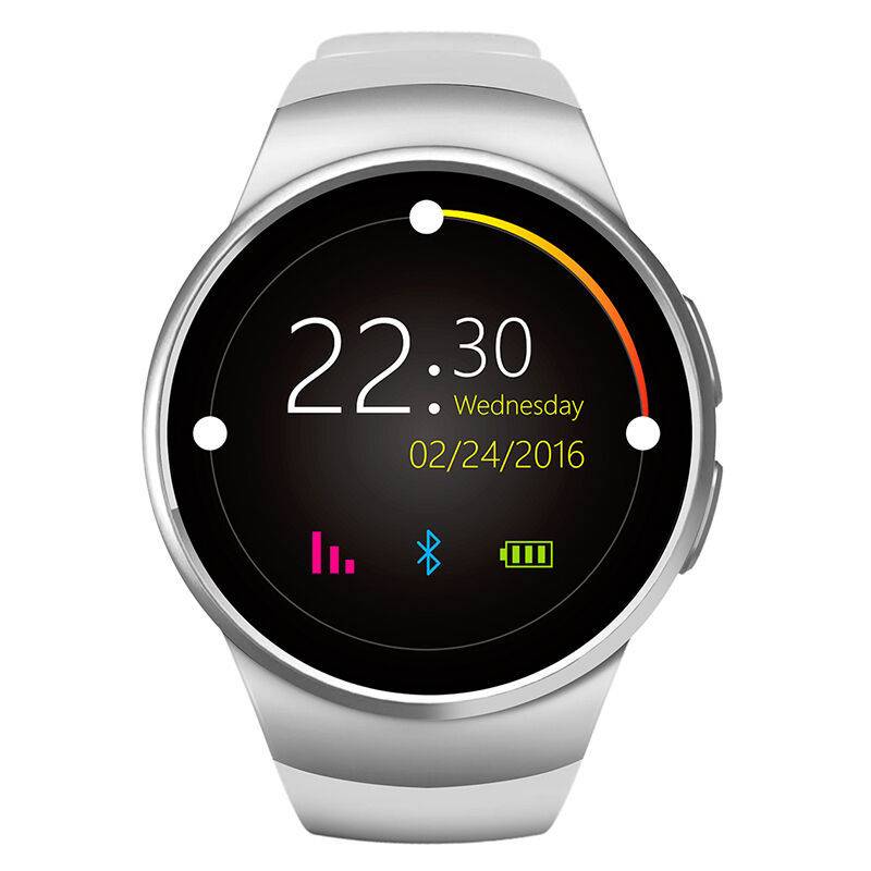 koepel tekst Stoel Originele KW18 Smartwatch Smartphone Horloge OLED Android iOS Zilver |  Stuff Enough.be