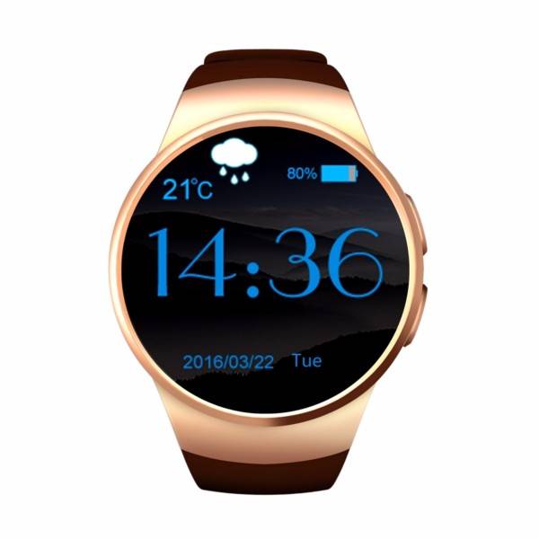 Original KW18 Smartwatch Smartphone Fitness Deporte Rastreador de actividad Reloj OLED Android iOS iPhone Samsung Huawei Gold