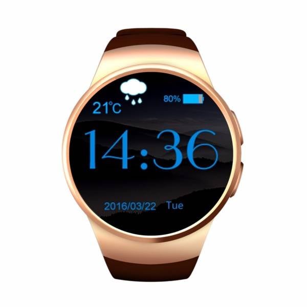 Original KW18 Smartwatch Smartphone Fitness Sport activité Tracker montre OLED Android iOS iPhone Samsung Huawei or