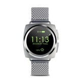 Stuff Certified® Original A11 Smartwatch Smartphone Fitness Deporte Rastreador de actividad Reloj OLED Android iOS iPhone Samsung Huawei Silver Metal