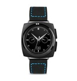 Stuff Certified® Originele A11 Smartwatch Smartphone Fitness Sport Activity Tracker Horloge OLED Android iOS iPhone Samsung Huawei Zwart Leer