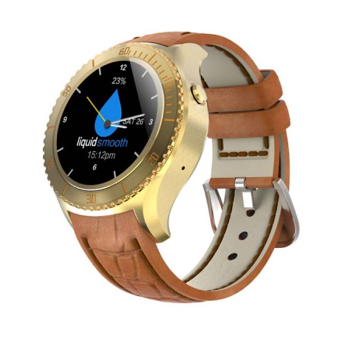 Oryginalny Smartwatch I2 Smartwatch Fitness Sport Activity Tracker Zegarek OLED Android iOS iPhone Samsung Huawei Gold