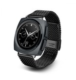 Stuff Certified® Smartwatch originale A11 Smartphone Fitness Sport Activity Tracker Orologio OLED Android iOS iPhone Samsung Huawei Black Metal