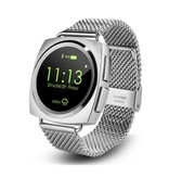Stuff Certified® Original A11 Smartwatch Smartphone Fitness Sport Activity Tracker Watch OLED Android iOS iPhone Samsung Huawei Silver Metal