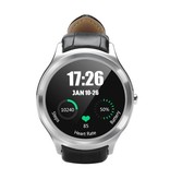 Stuff Certified® Original D5 Smartwatch Smartphone Fitness Sport activité Tracker montre OLED Android iPhone Samsung Huawei argent