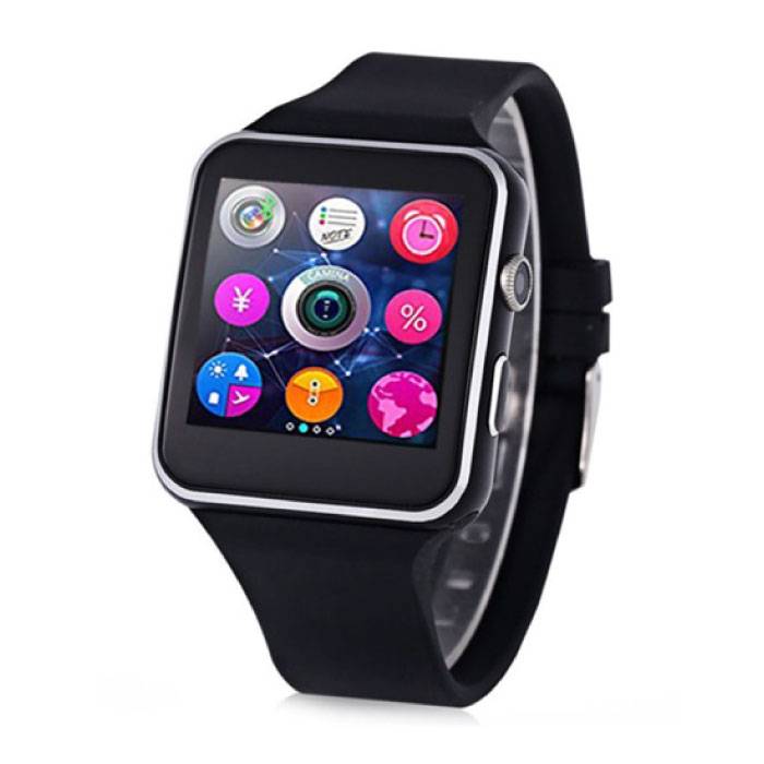 Original X6 Smartwatch Smartphone Fitness Deporte Rastreador de actividad Reloj OLED Android iOS iPhone Samsung Huawei Negro