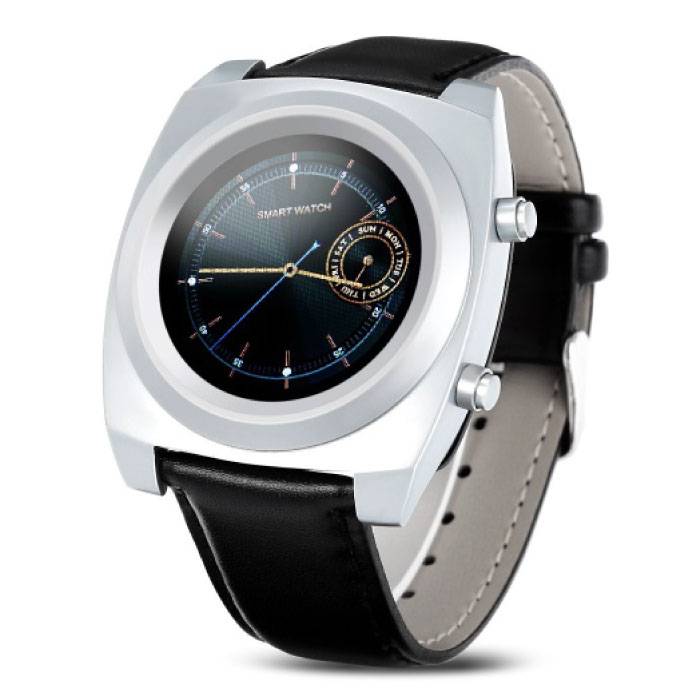 Montre intelligente d'origine Z03 Smartphone Fitness Sport activité Tracker montre OLED iPhone Samsung Huawei argent