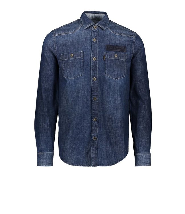 Long Sleeve Shirt Denim fabric Indigo 