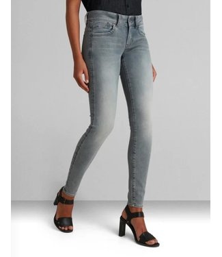 G-STAR RAW Lynn mid skinny wmn grijs D06746-9882-B336