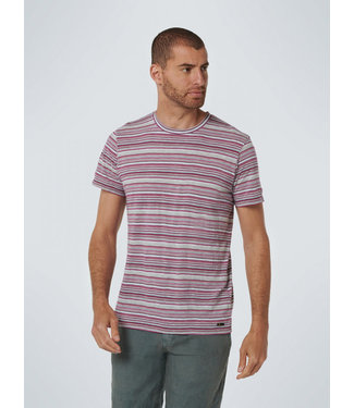 No Excess T-Shirt Crewneck Multi Colour Strip **00 16350452