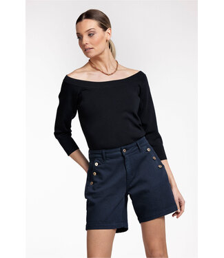 STUDIO ANNELOES Quinny bootneck pullover navy 08670.PULLOVERS.0001