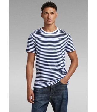 G-STAR RAW Stripe slim t-shirt wit D23167-C339-d022