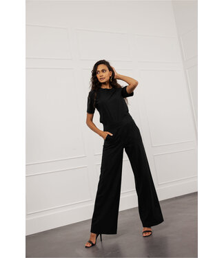 STUDIO ANNELOES Lexie bonded trousers Zwart 290 94779.broeken.0001