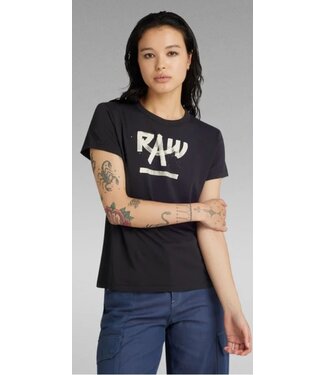 G-STAR RAW Calligraphy gr r t wmn Zwart 290 D24498-D511.TOPS.000