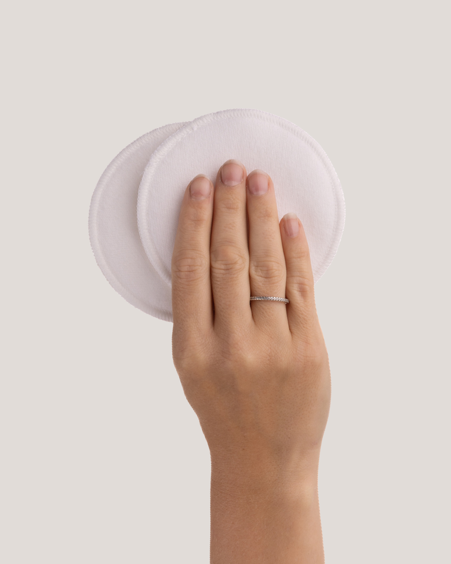 Carriwell Carriwell Wasbare Zoogcompressen - Katoen - Wit (6 st)