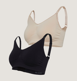 Carriwell Carriwell Meegroei- & Voedingsbh Original -DUOPak honey zwart