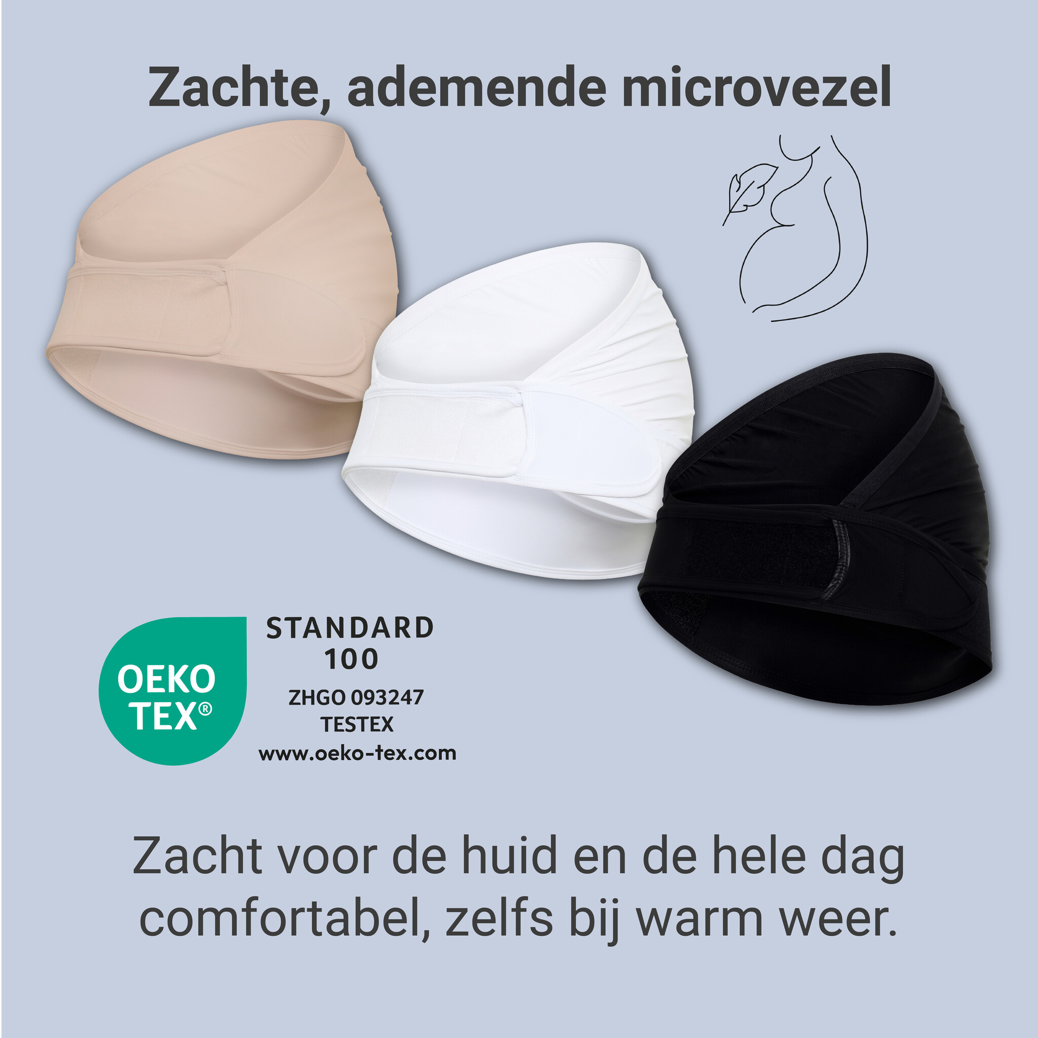 Carriwell Carriwell Overbelly Buikband - Zwart