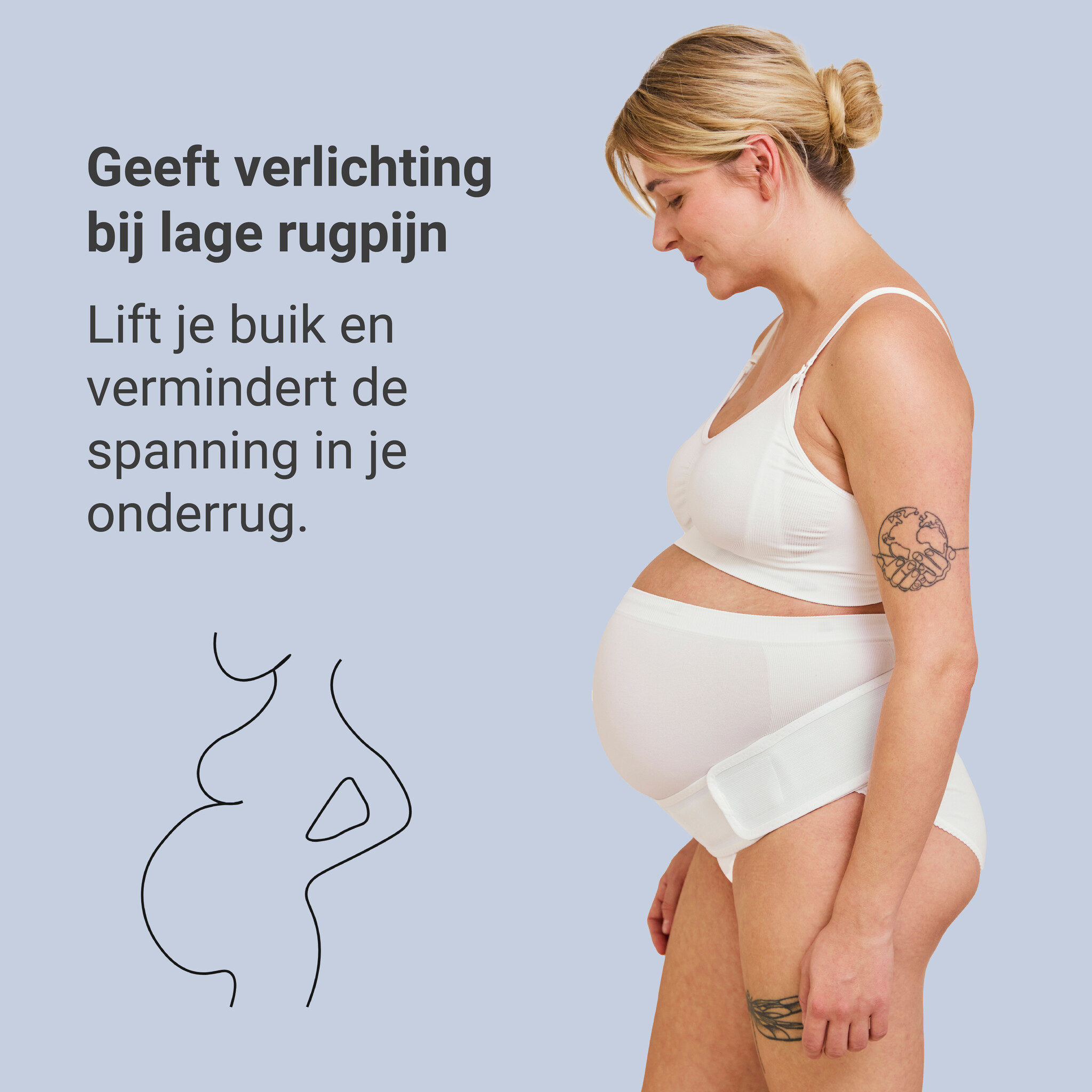 Carriwell Carriwell Verstelbare Buikband - Wit