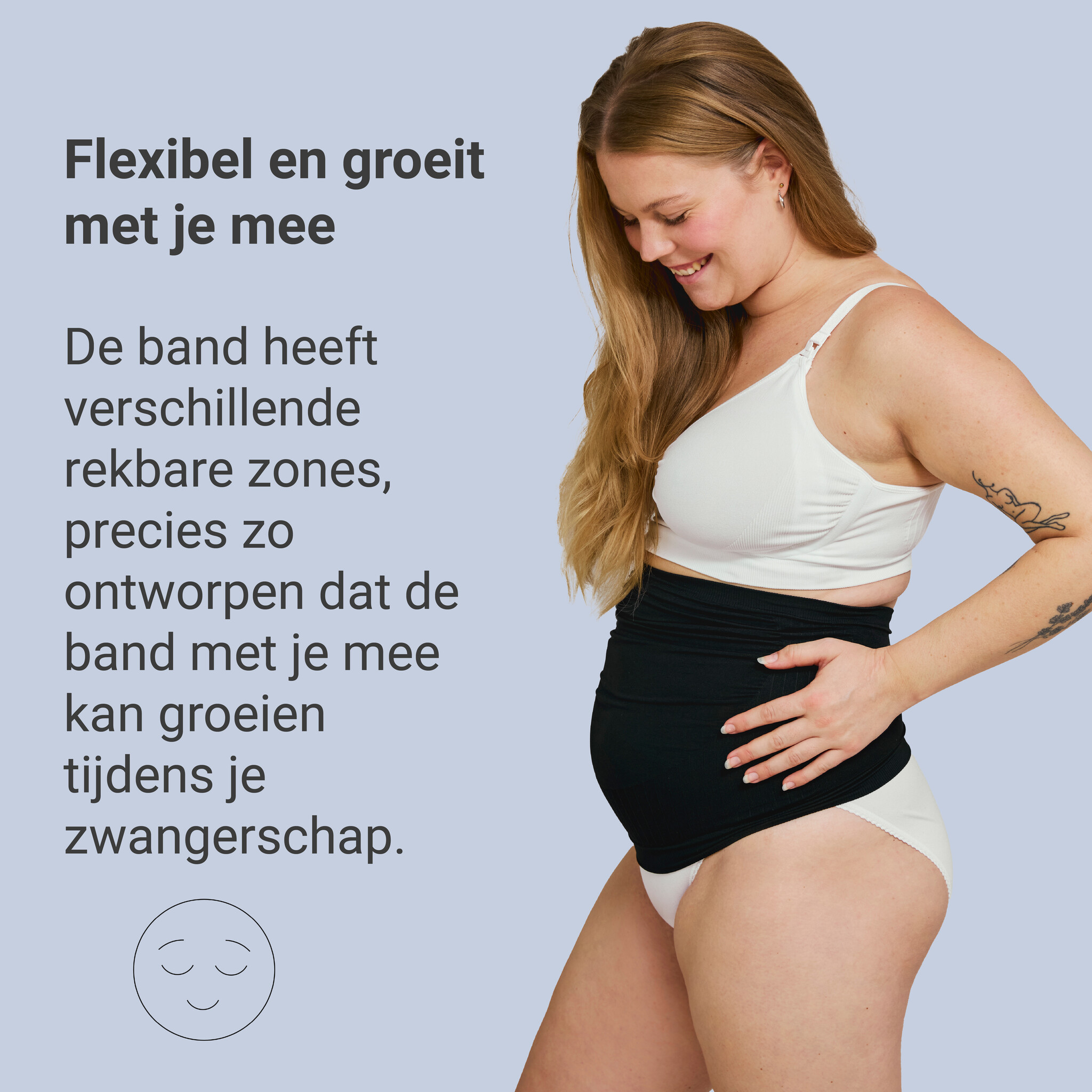 Carriwell Carriwell Naadloze Buikband Support - Zwart