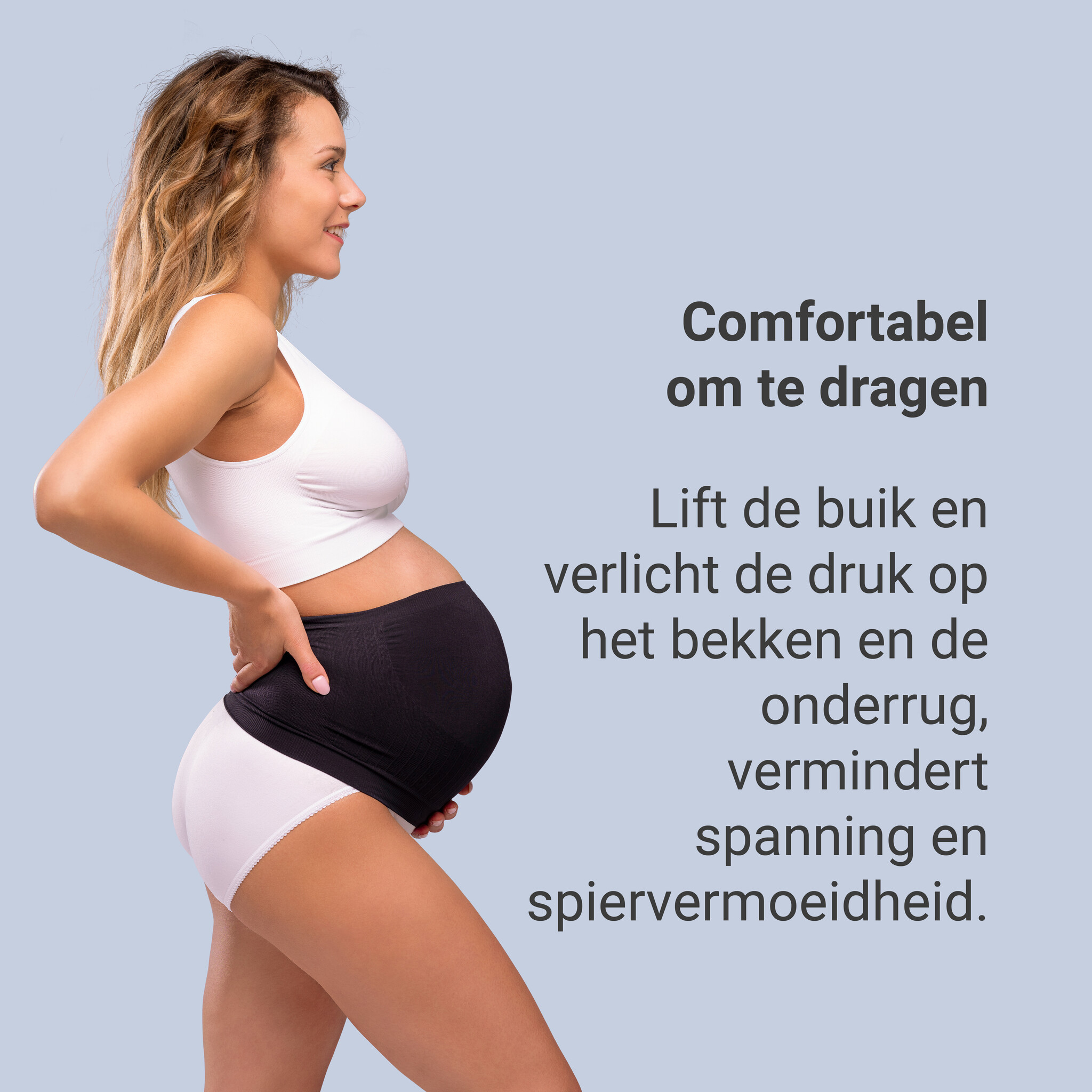 Carriwell Carriwell Naadloze Buikband Support - Zwart