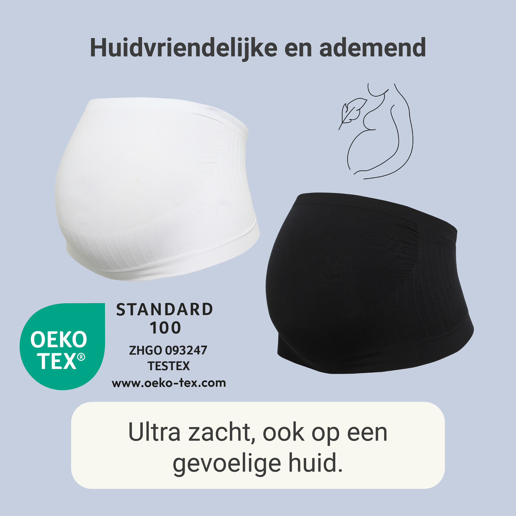 Carriwell Carriwell Naadloze Buikband Support - Zwart