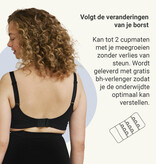 Carriwell Carriwell Meegroei- & Voedingsbh Original - Zwart