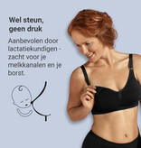 Carriwell Carriwell Meegroei- & Voedingsbh Original - Zwart