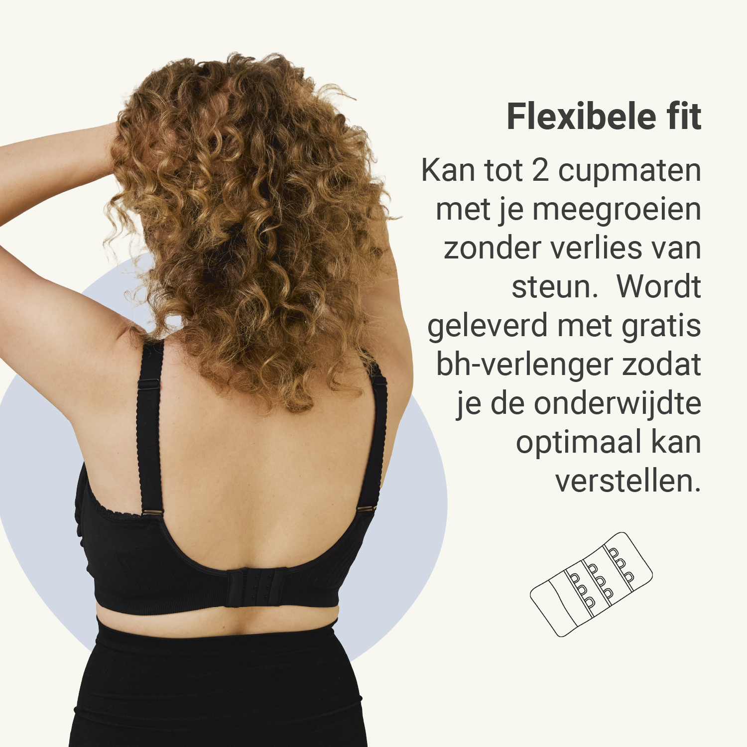 Carriwell Carriwell Meegroei- & Voedingsbh Padded + Carri-Gelbeugel - Zwart