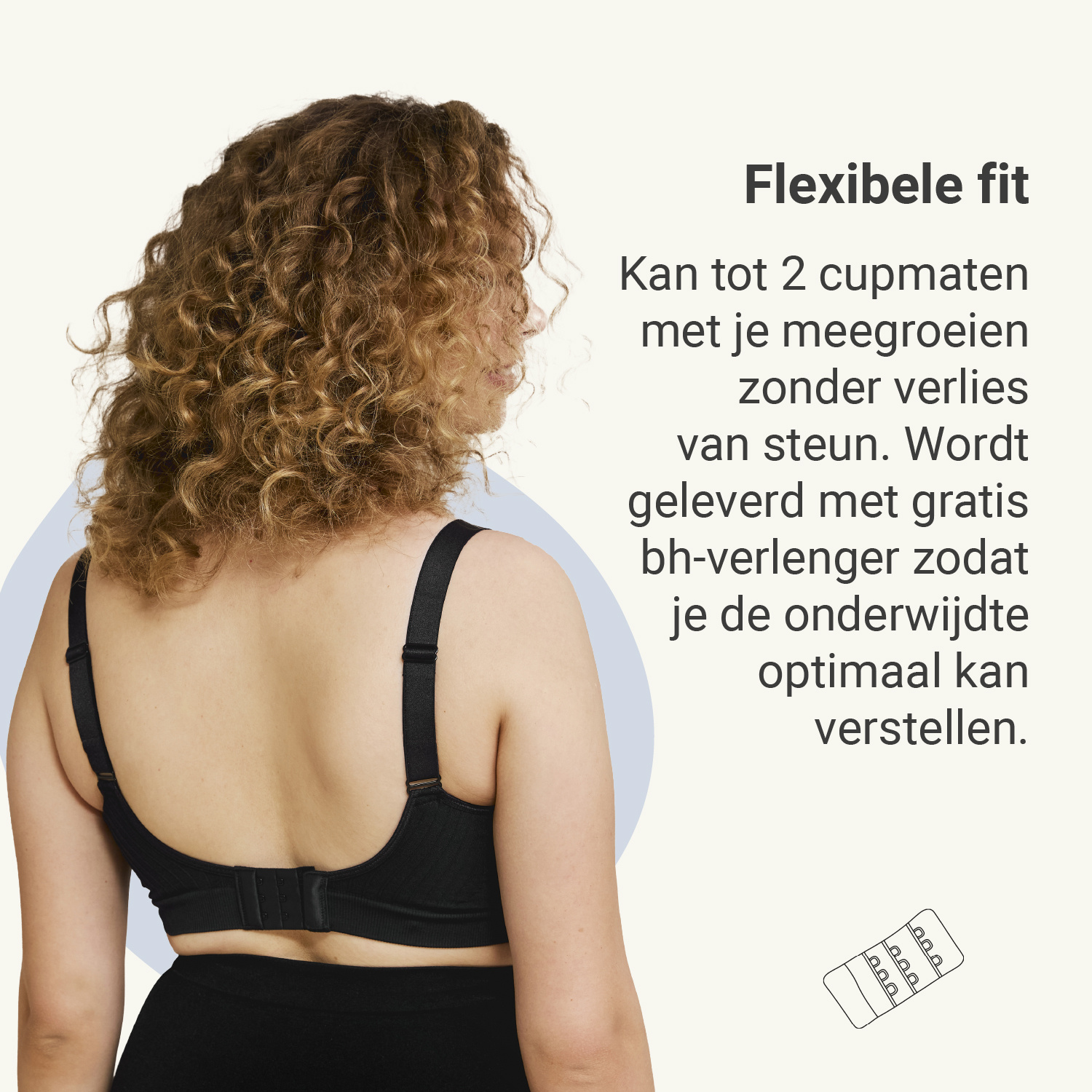 Carriwell Carriwell Meegroei - & Voedingsbh Carri-Gelbeugel - Zwart