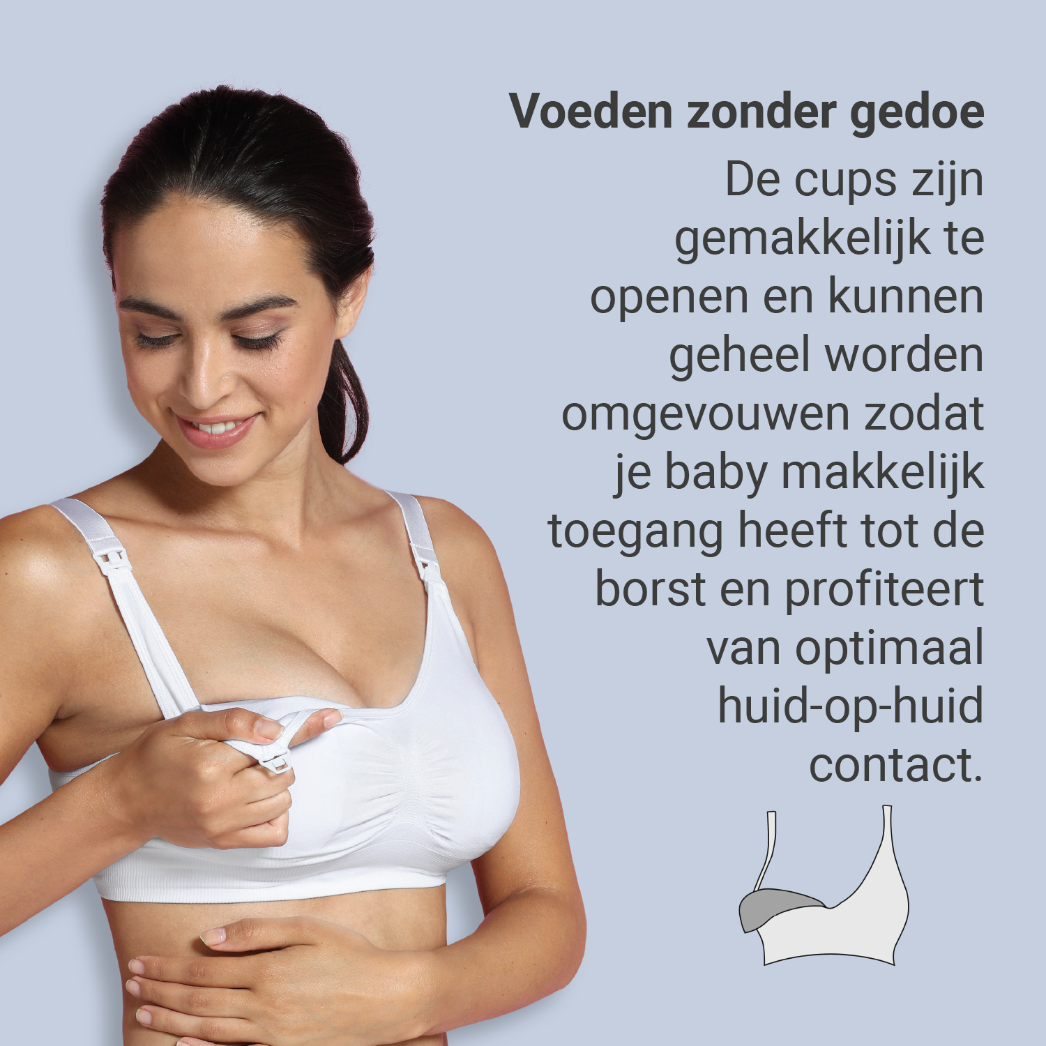 Carriwell Carriwell Meegroei & Voedingsbh Padded - Wit