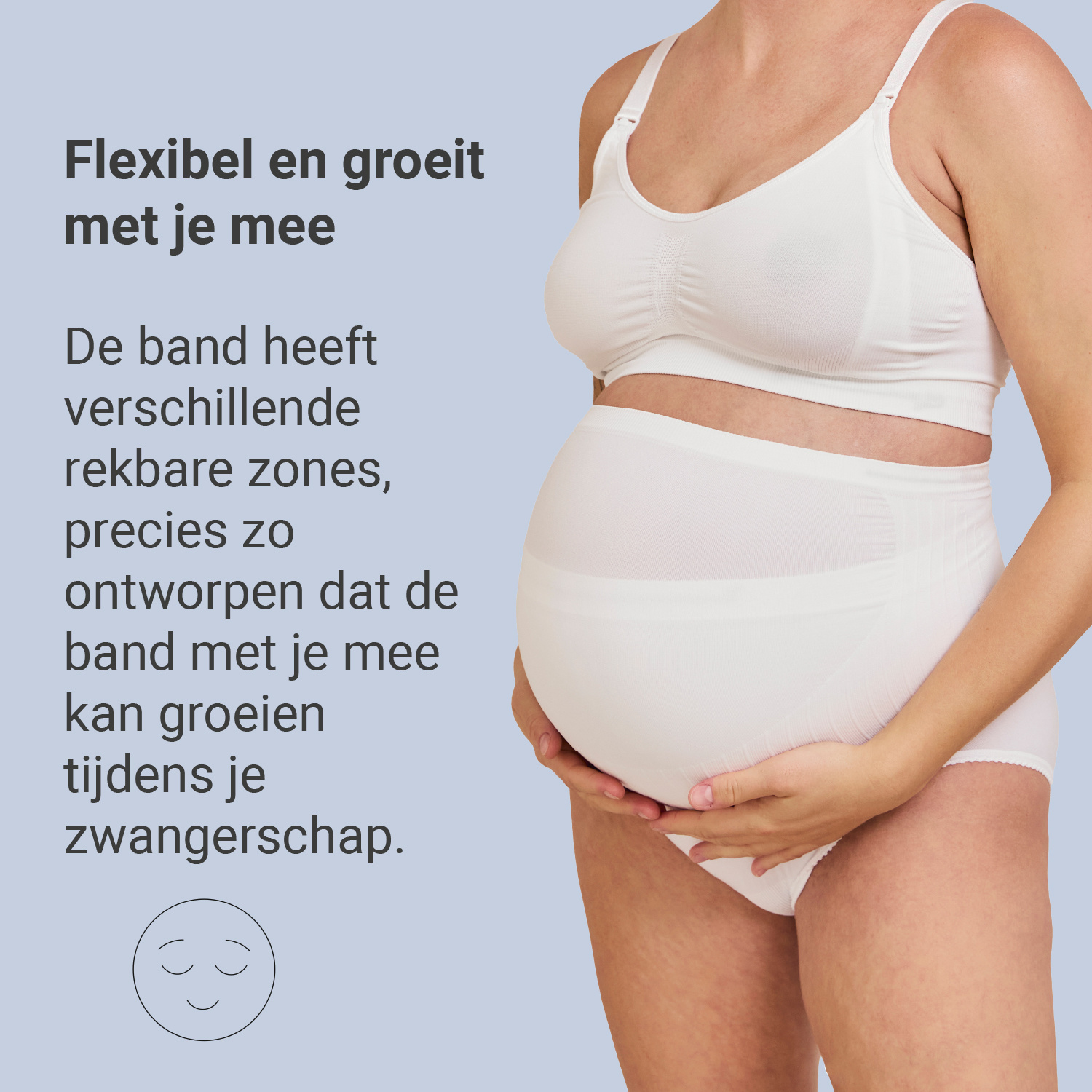 Carriwell Carriwell Naadloze Buikband Support - Wit